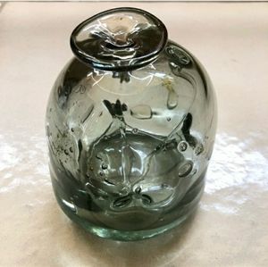 TWO RIVERS Hand Blown Art Glass VaseMichael Robin